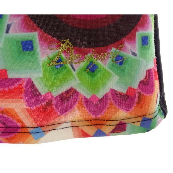 Size Small DESIGUAL ADRIANNA PSYCHEDELIC PRINT DRESS Shift Sheath Summer Party‎ - Picture 3 of 7